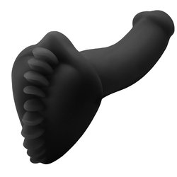The Shagger soft silicone dildo cushion on a dildo viewed from the rear