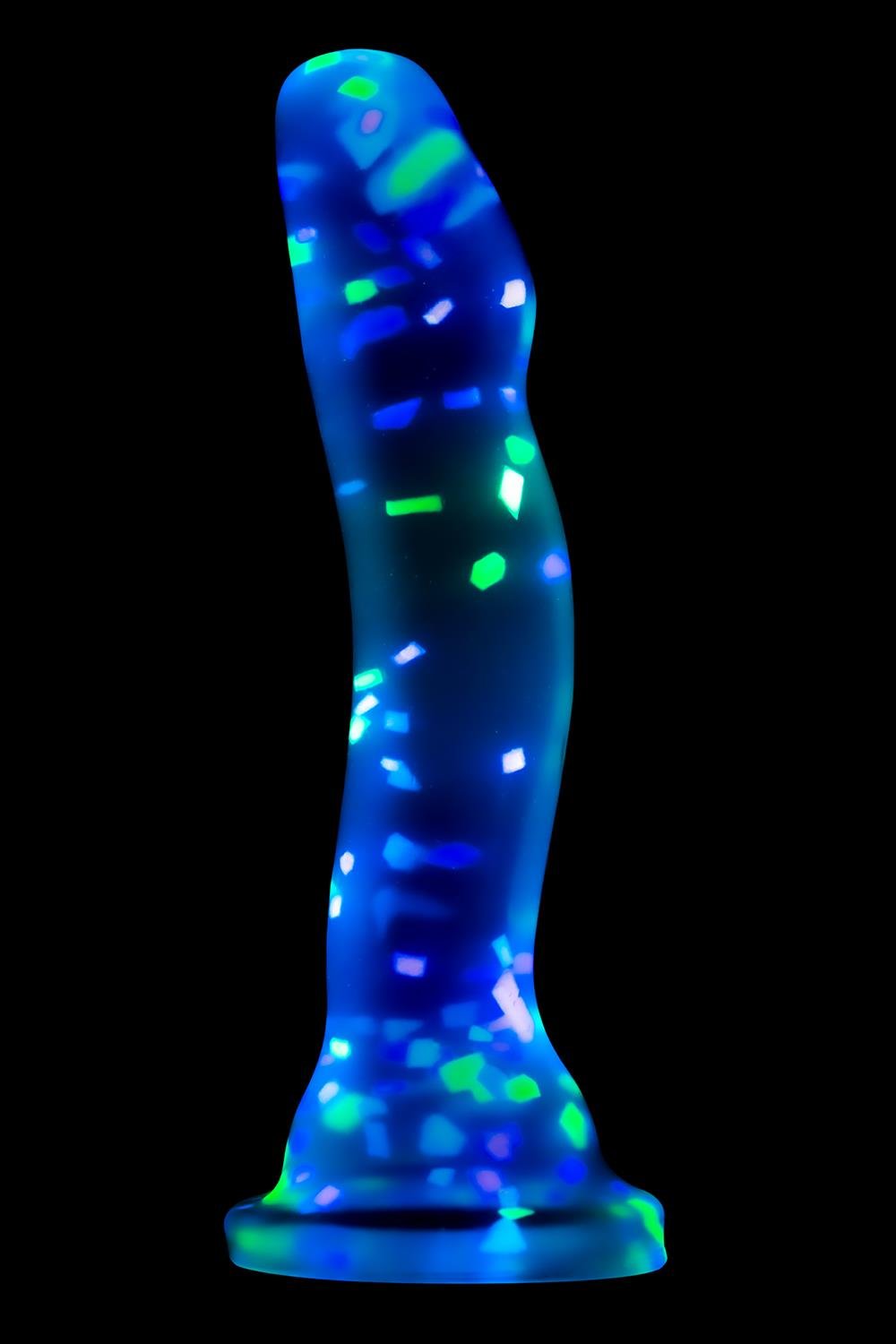 Hanky Panky Silicone Dildo glowing in the dark