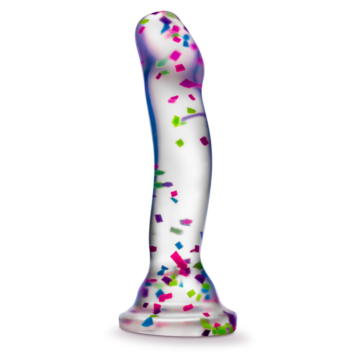 Neo Elite Glow in the Dark Hanky Panky confetti silicone dildo
